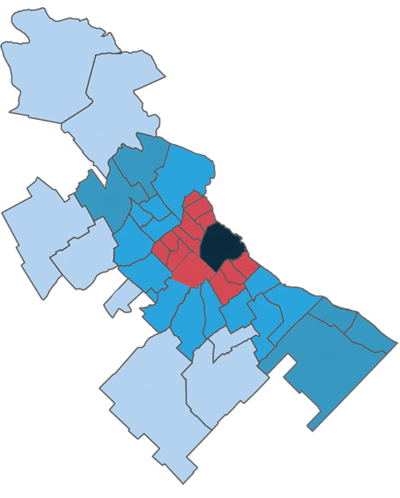 mapa de la cobertura